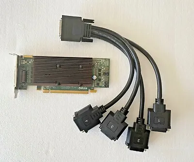 Matrox MGI M9140 E512LAF 512MB Graphics Card With DVI Quad Display Cables • $69.99