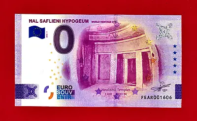 £9.71 • Buy RARE €0 Zero Euro Ħal-Saflieni Hypogeum UNC Souvenir Note - (Pick: FEAR/2022-1)