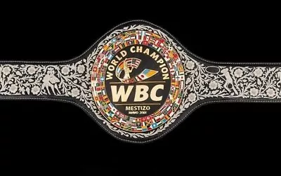 NEW WBC Black Championship Boxing Belt Replica Adult Size • $124.99