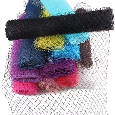 Birdcage Veil Netting Mesh Fabric DIY Millinery Trim Russian Veiling Hat Supply • $22.29