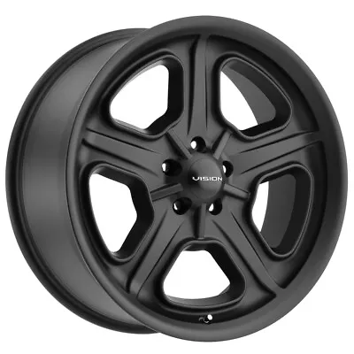 Vision 147 Daytona 15x8 5x4.75  +0mm Satin Black Wheel Rim 15  Inch • $135.99