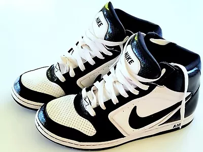 Mens Nike Dunk High Retro Black & White Basketball Shoes Sneakers Sz US12 UK11 • $45