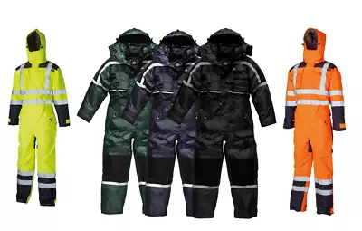 Dickies Or Regatta Waterproof PADDED COVERALL Overall Biker Fishing Tunnel Suit • £90.96