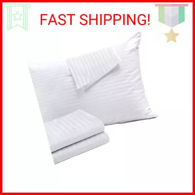 Niagara 4 Pack Standard Pillow Protectors With Zipper Soft Quiet Cotton Sateen • $17.92