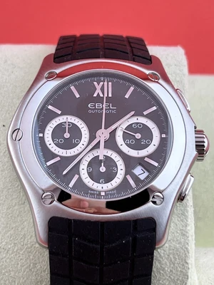 $2200 • Buy Ebel Classic Wave Automatic Chronograph Mens Watch Ref. 9126F43
