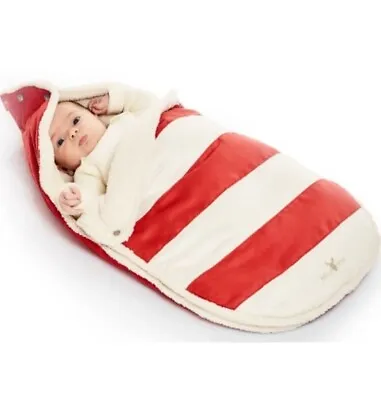Baby Universal Footmuff Pushchair Buggy Stroller Pram Liner Cosy Toes Fleece Red • £15.99