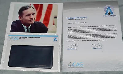 Neil Armstrong Family Collection Owned Checkbook Signed COA Apollo 11 Astronaut • £1186.62