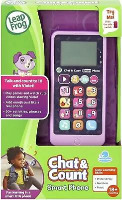 LeapFrog Chat And Count Smart Phone Violet • £15.99