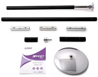 $389.99 • Buy X Pole X-PERT Pro 45mm PX Spinning Static Dance Exercise Powder Coated Black NEW