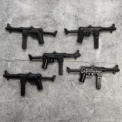 5pack MP40 Sub Machine Gun Blocks Weapons Accessories For Minifigures B54156 • $3.95