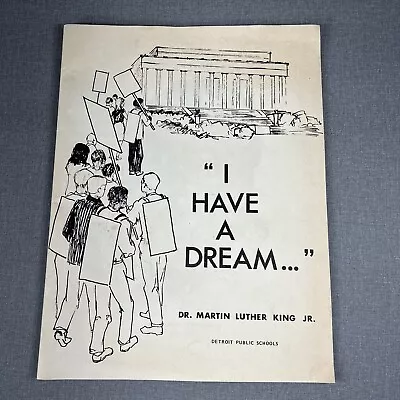 I Have A Dream ~ Martin Luther King Jr 1974 Booklet Detroit Public Schools • $60