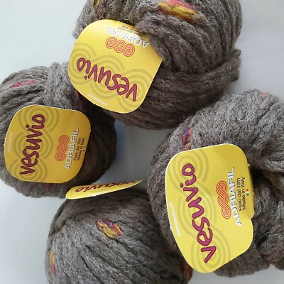 £10 • Buy £10 Clearance Yarn Sale - Adriafil Vesuvio 4 X 50g Balls Super Chunky Wool Blend