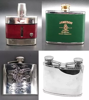 Lot Of 4 - Assorted Vintage Liquor Flasks • $40