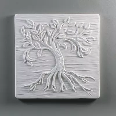 TREE Of LIFE Creative Paradise 13 Glass Kiln Fusing Mold Tile 7x7  Small Plate • $23.09