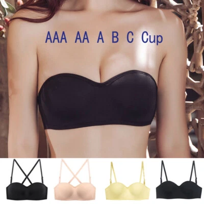 Strapless Bras For Dress Sexy Lingerie Light Padded Bra Wireless Brassiere BHS • £7.91