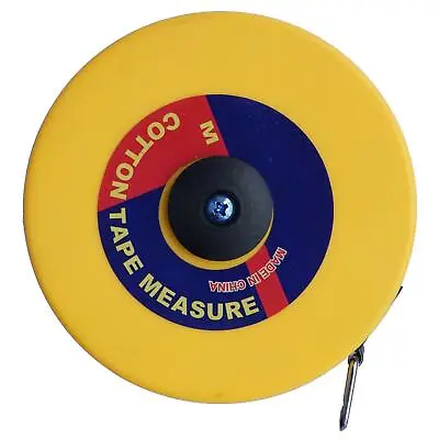 Surveyors Tape Measure 10m Imperial Metric Heavy Duty Long Open Reel Fiberglass • £9.49