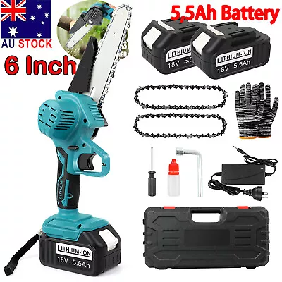 6  Chainsaw Cordless Rechargeable Wood Cutter Saw Chain Saws Electric For Makita • $36.99