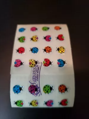 Sandy Lion Mini Ladybug PRISM Stickers - 4 Squares • $3.50