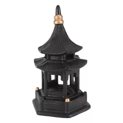 Chinese Mini Pagoda Statue Ceramic Hexagon Garden Decor- • £12.99