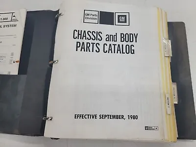 Corvette Chasis And Body Parts Catalog September 1980 GM Parts Division 3866 • $24.12