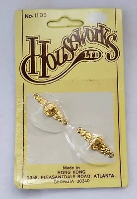 Vintage Dollhouse Miniature Houseworks LTD 2 Brass Door Knobs #1105 NOS • $4.99