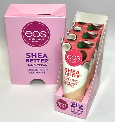 Pack Of 3 - EOS Shea Butter Hand Cream - Coconut Waters - 2.5 Fl Oz - NEW • $15