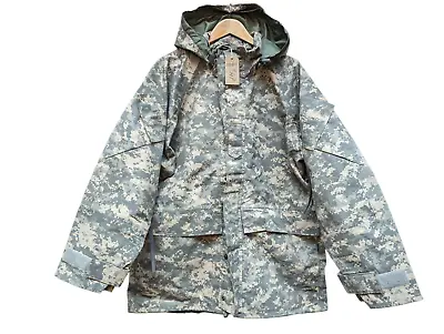 Genuine US ACU Digital Camo ECWCS Gore-Tex Parka Jacket Size Large Regular #347 • £109.95