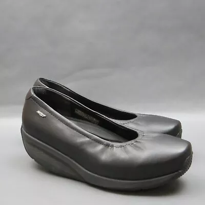 MBT Harper Ballet Flats Womens Size 6 Black Leather Slip On Orthopedic Shoes • $69.99