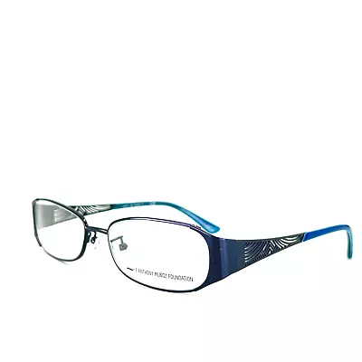 Anthony Munoz Eyeglasses Frames T4 1010 BLACK E Blue Rectangular 54-17-135 • $39.98