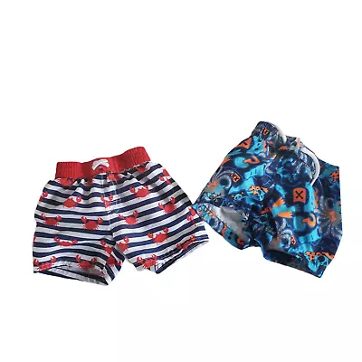 Baby Boy Swim Trunks 2 Pieces Under The Sea Theme Size 0-3 Months • $8.99