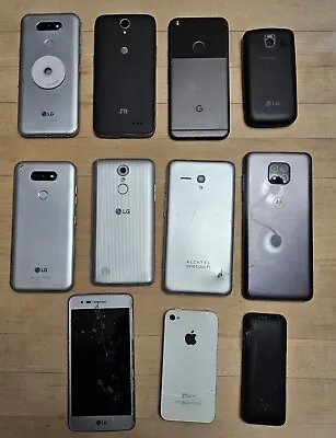 Lot Of Used Cell Phones Lot Of 11 • $100