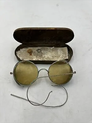 VINTAGE 1930s Wilson Goggles Safety Net Pair Needs Repaired And Cleaning • $10