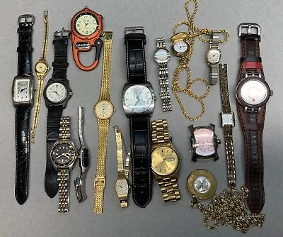 Large Watch Lot Vintage And Modern Parts And Repair. Lot#68 • $65