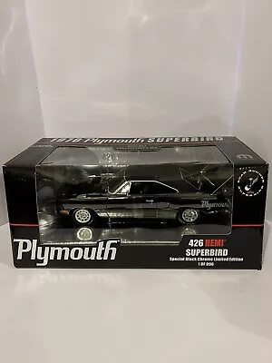1970 Plymouth Roadrunner SuperBird Black Chrome RC2 Limited Edition 1:18 Scale • $499.99