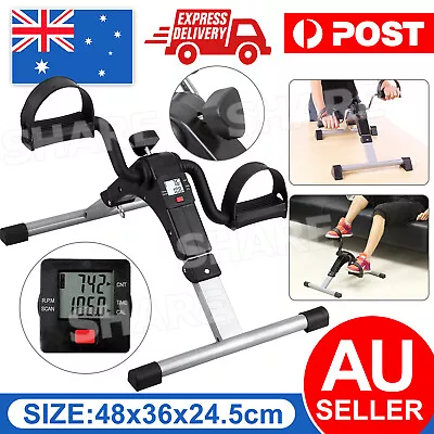 Portable Pedal Exerciser Gym Bike Fitness Bicycle Mini Exercise With LCD Display • $35.95