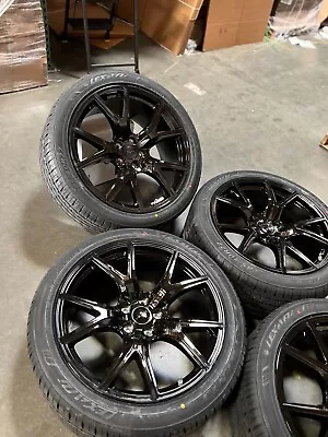 22  Gloss Black Wheels W/Tires Fits Jeep Grand Cherokee Wrangler Dodge Durango • $1749