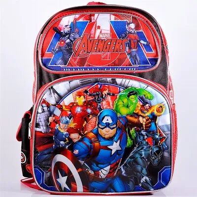 Marvel Avengers 16  Large School Backpack For Kids Avengers Book Bag For Kids • $19.99