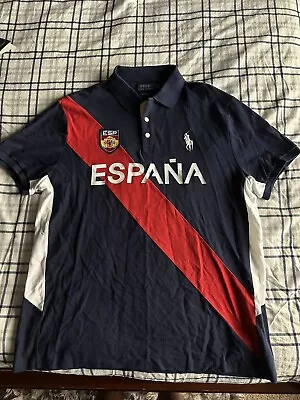 Polo Ralph Lauren Shirt Men's XL Big Pony Crest Espana Rugby Futbol • $59.99