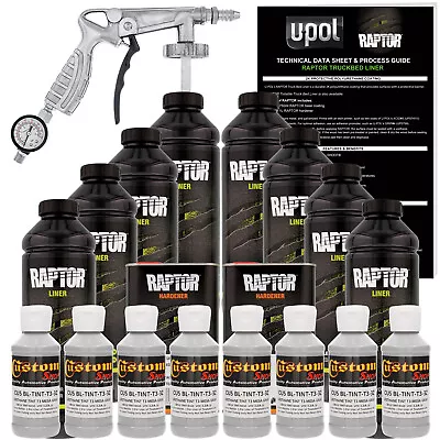 U-POL Raptor Tintable Mesa Gray Spray-On Truck Bed Liner Spray Gun 8 Liters • $419.99