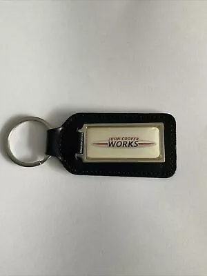 Leather MINI John Cooper Works JCW Key Ring Keyring Cooper Clubman Countryman • $4.96