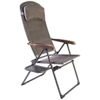 Quest Naples Pro Recline Chair With Table Outdoor Garden Camping F1321 • £67.35