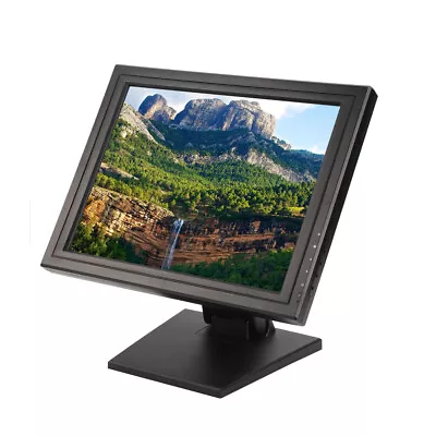 17 Inch LCD Touch Screen Monitor Display USB Multimedia VGA Retail POS Stand NEW • £160