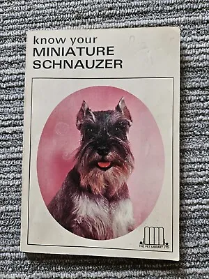 Know Your Miniature Schnauzer Paperback Booklet  • $3.25