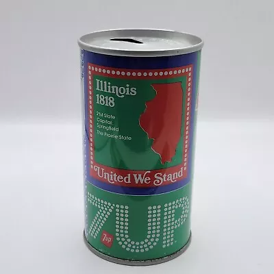 7up United We Stand Soda Pop Can #13 Illinois - Vintage • $6.74