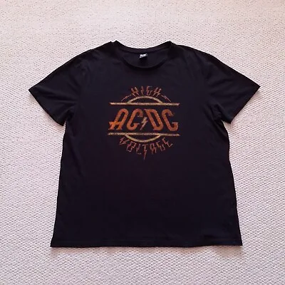 ACDC High Voltage T-Shirt Men's Size 2XL Black Short Sleeve Rock Band Tee • $19.99