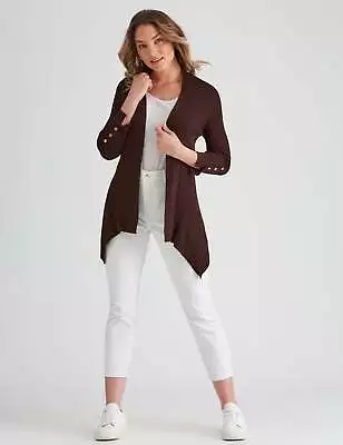 ROCKMANS - Womens Jumper -  3/4 Sleeve Basic Cardi • $16.05