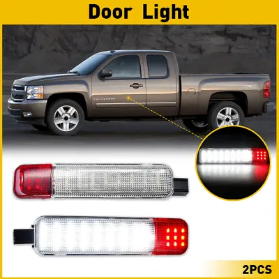 2x LED Door Courtesy Light For Chevy Silverado Suburban Tahoe GMC Sierra Yukon • $15.99
