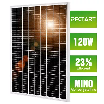 12V 120W Solar Panel MONO Solar Panels Battery Charging Home RV Caravan Boat Car • £85.35