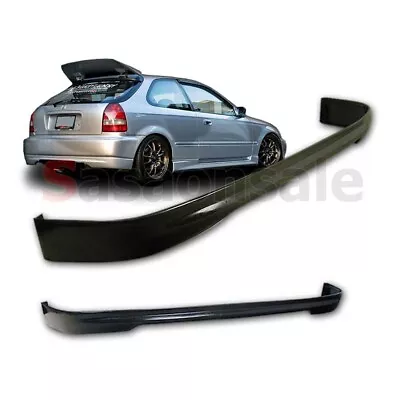 [SASA] Fit For 96-00 Honda Civic 3dr Hatchback Only PU Rear Bumper Lip Diffuser • $59.99