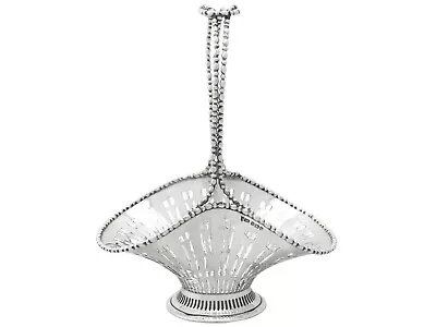 Sterling Silver Bon Bon Basket - Antique Edwardian (1906) • $2125